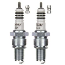 2X spark plug BR9EIX fits
